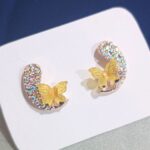 Sunshine Butterfly Sparkle Studs