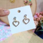 Sparkling Heart Stone Drops